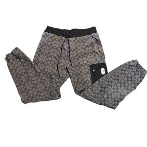 Coach Gray Patterned Sweatpants